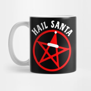 Hail Santa Funny Satanic Santa Mug